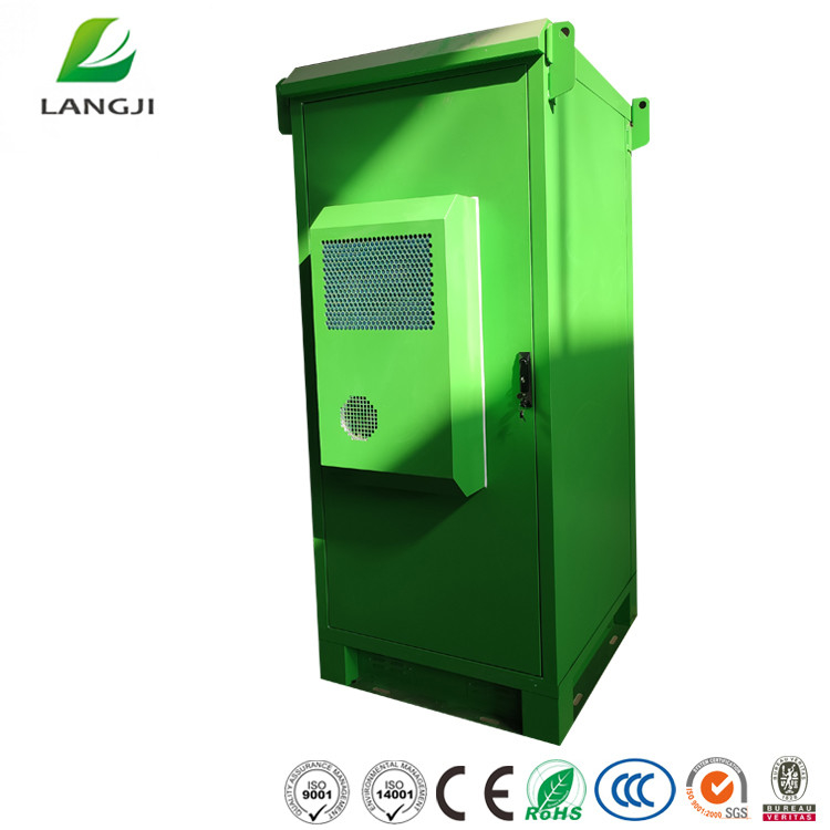 Double Layer 30U Outdoor Telecom Cabinet With Heat Exchanger